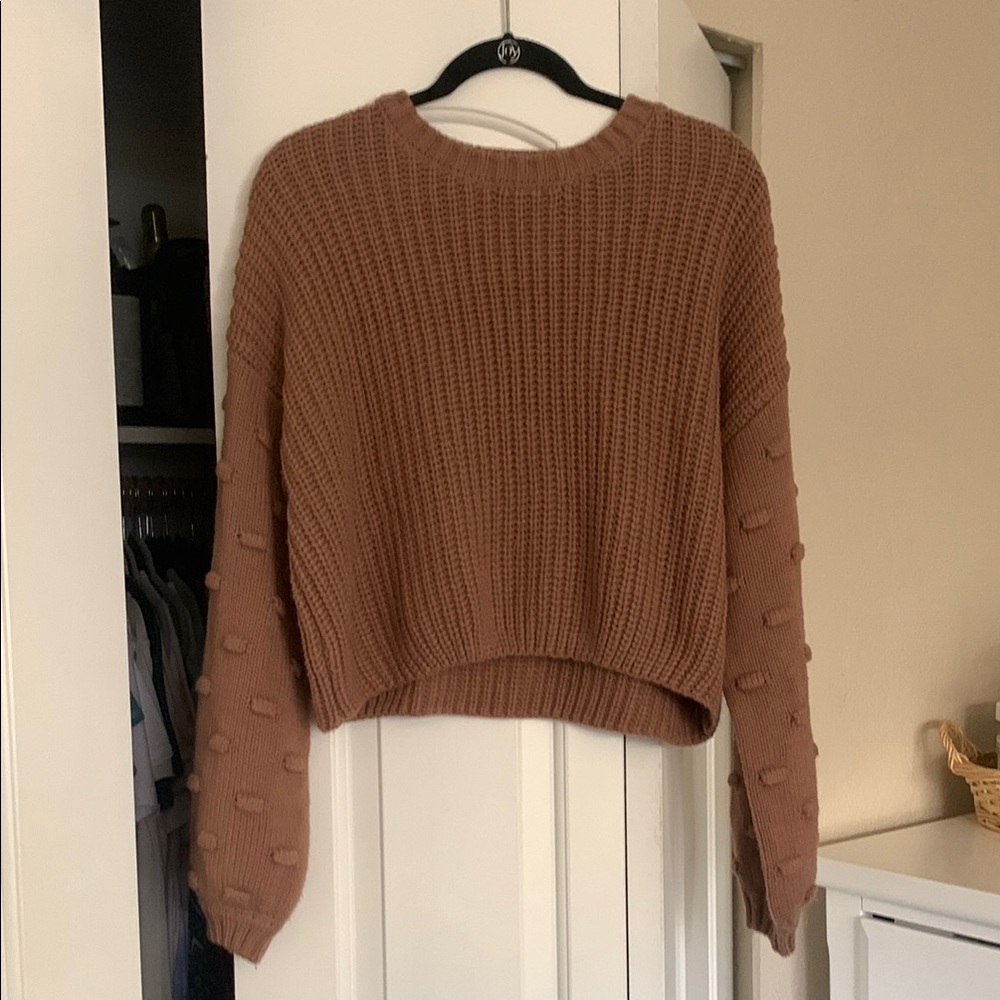 Cozy Brown Knit Sweater